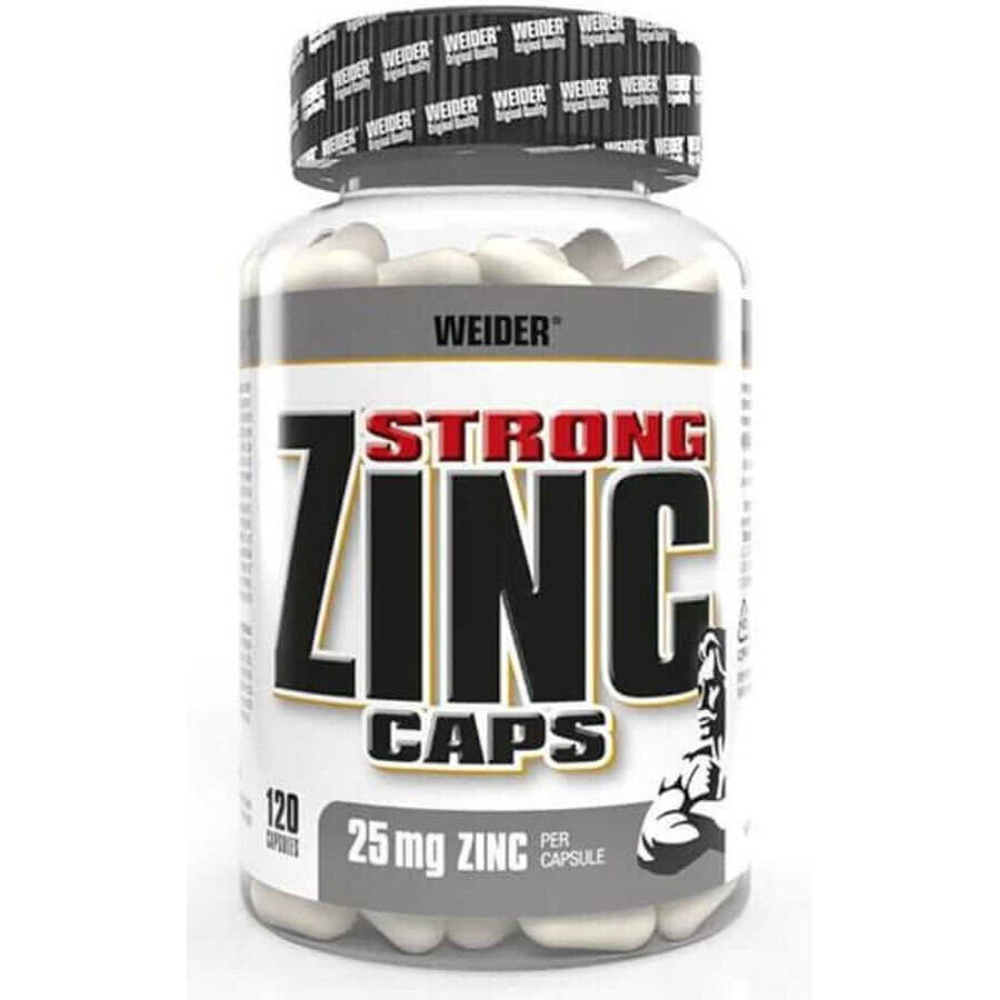 Weider Strong Zinc, 25mg zinc - 120 gélules