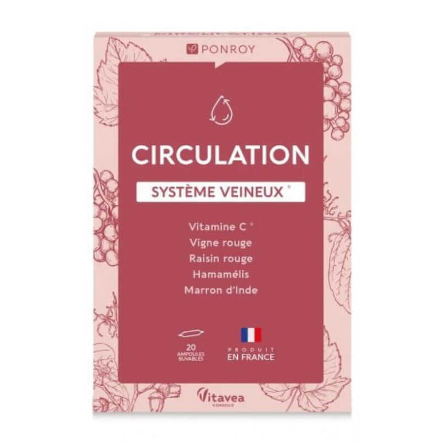 Circulation - for ease of feet 20 ampoules Labolatoires Yves Ponroy