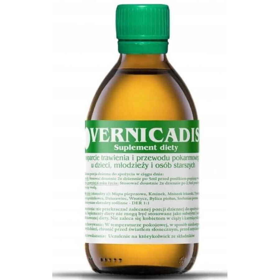 Vernicadis digestive and gastrointestinal support for children and adults 100 ml NaturaGo
