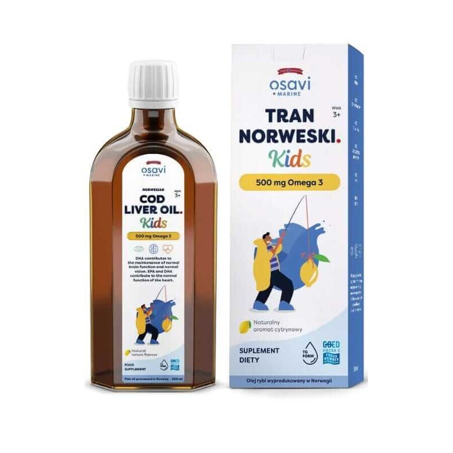 Osavi Norwegian Trank 500 mg Kids Lemon 250 ml