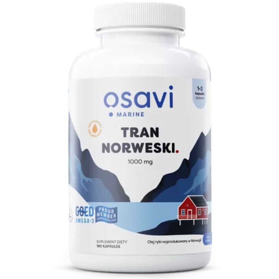 Osavi Tran Norwegian Lemon 1000 mg, 180 softgels