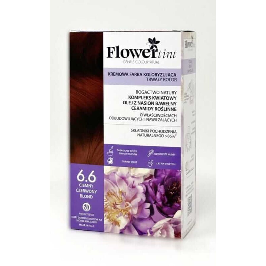 Vopsea de păr Roșu închis Blond 6.6 FlowerTint