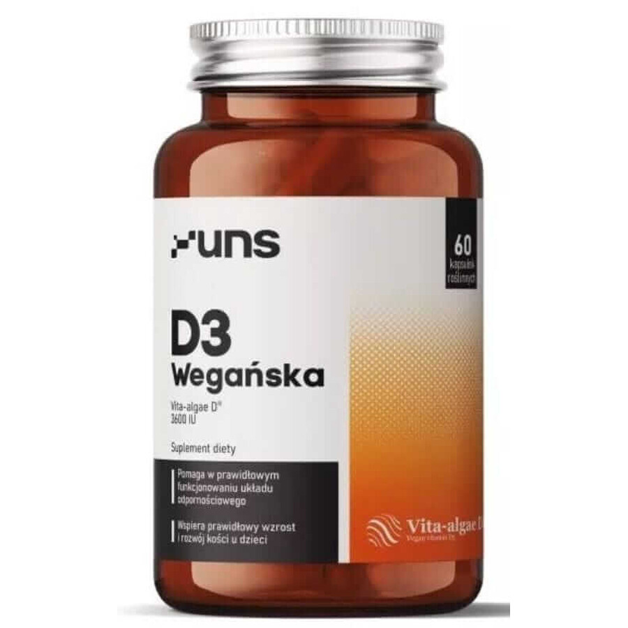 Vitamina D3 (3600IU) Vegana 60 cápsulas UNS