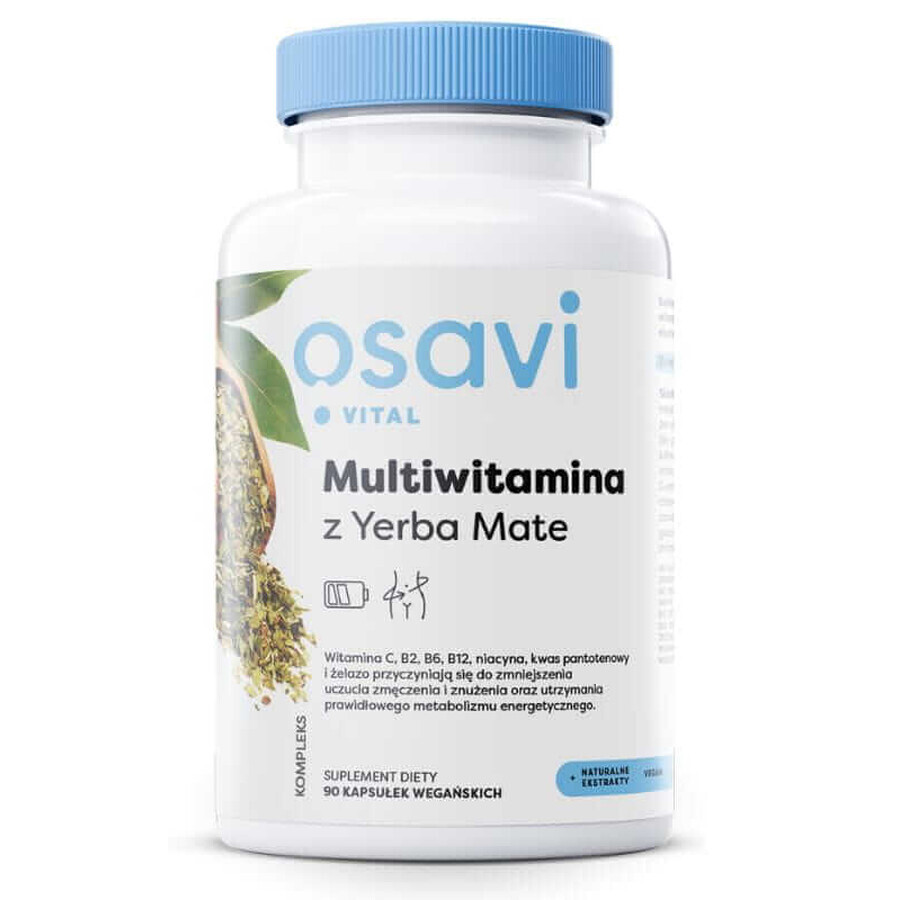 Multivitamin mit Yerba Mate 90 vegane Kapseln Osavi