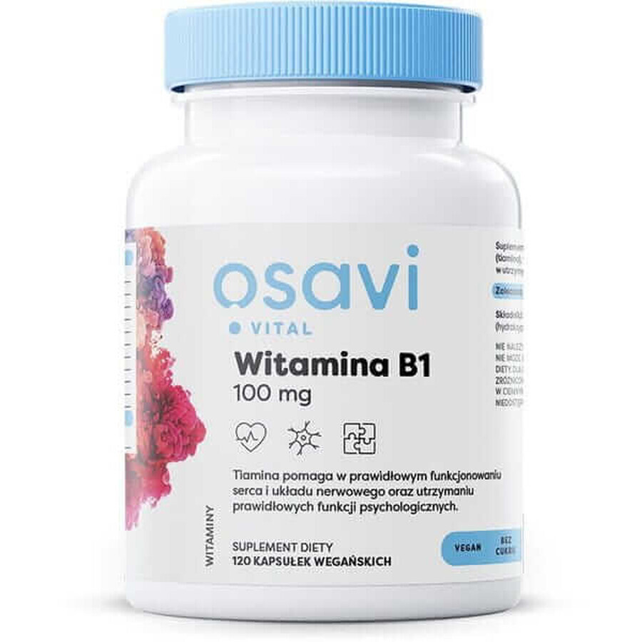 OSAVI Vitamine B1 100 mg 120 plantaardige capsules
