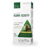 Scoarță de pin 600mg (350mg OPC) 40 capsule Medica Herbs