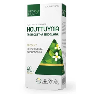 Houttuynia (Hartkruid) 520mg, 60 capsules Medica Herbs