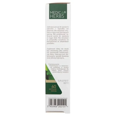 Houttuynia (Hartkruid) 520mg, 60 capsules Medica Herbs