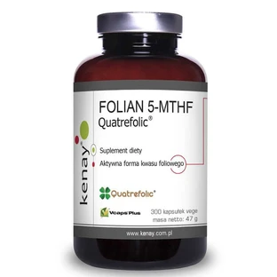 FOLATE 5-MTHF (aktive Folsäure) Quatrefolic (300 Kapseln) Kenay