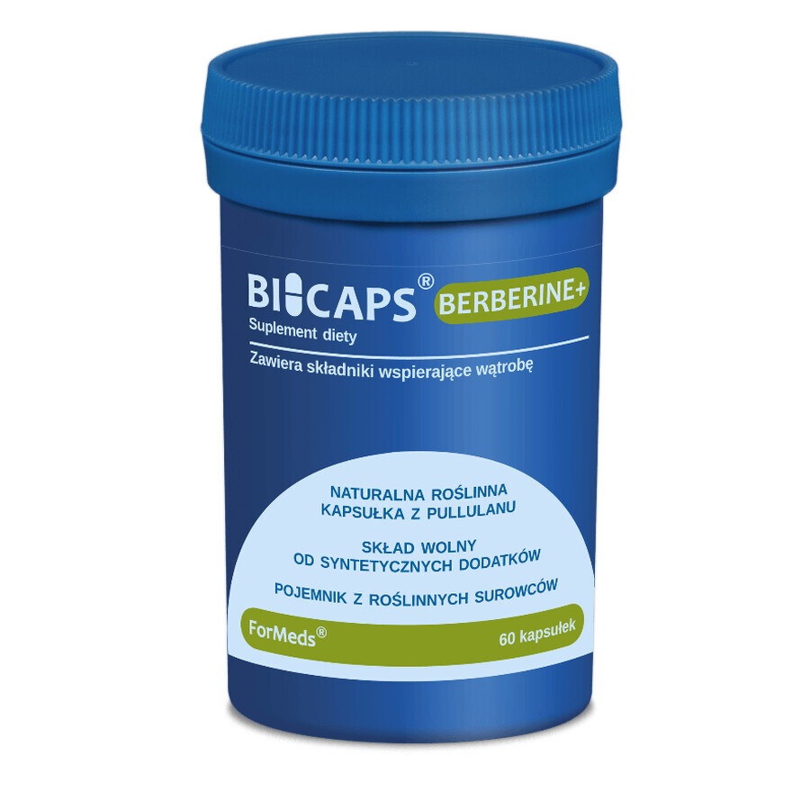 Bicaps Berberine + (berbérine hcl, chardon, artichauts) 60 gélules Formes