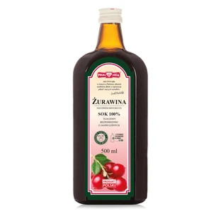 Cranberry juice 100% 500ml 500ml Polska Róża