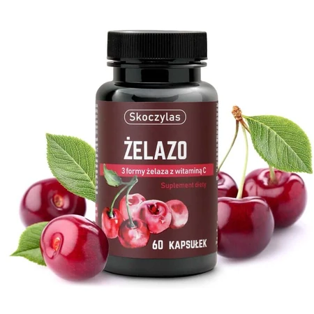 Skoczylas IJzer 3 vormen met vitamine C, 60 capsules