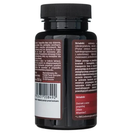 Skoczylas IJzer 3 vormen met vitamine C, 60 capsules