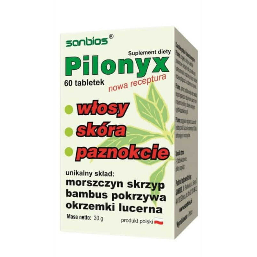 Pilonyx păr piele unghii 60 comprimate SANBIOS