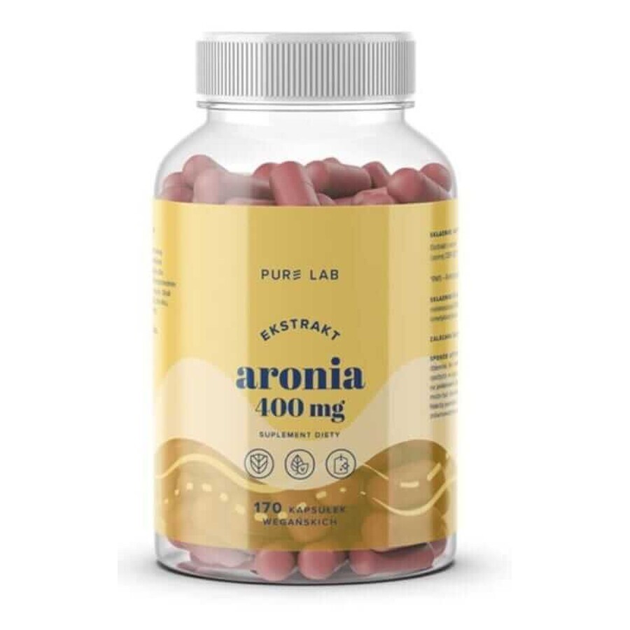 Pure Lab Chokeberry extracto 400mg 170 cápsulas veganas