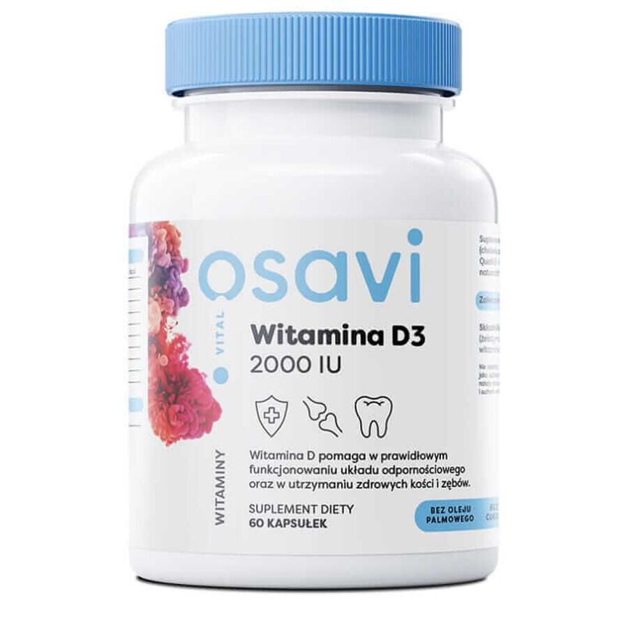 Osavi Vitamina D3 2000 UI Quali-D 60 cápsulas