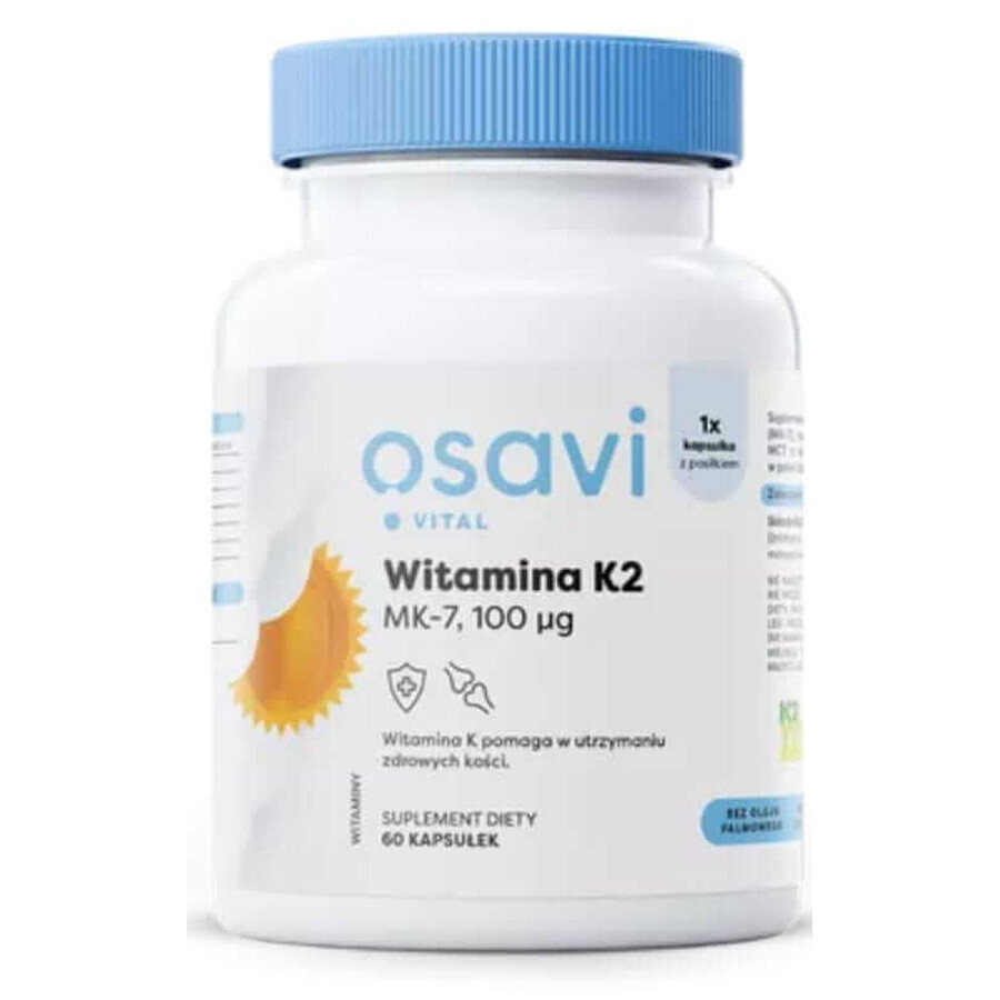 Osavi Vitamin K2 MK-7, 100 μg (60 capsules)