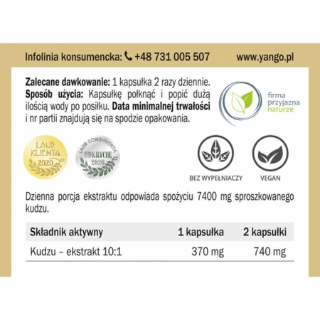 Kudzu Extract 10:1 ( 90 capsules) Yango