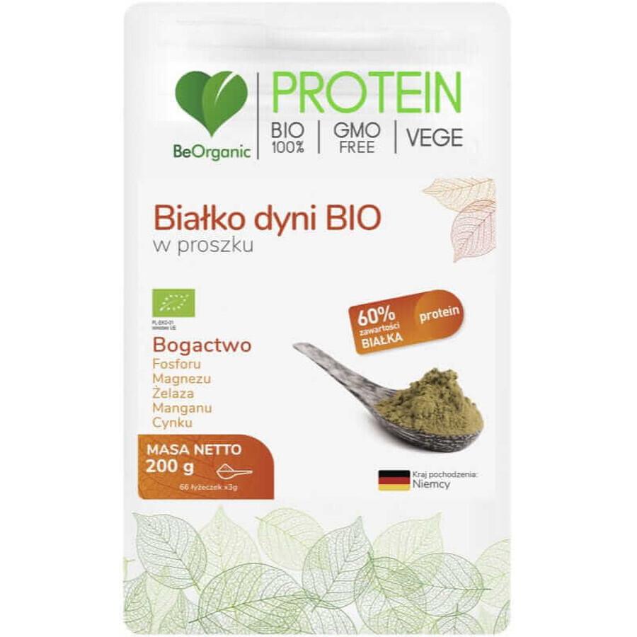 BeOrganic Dovleac proteine BIO pulbere 200g