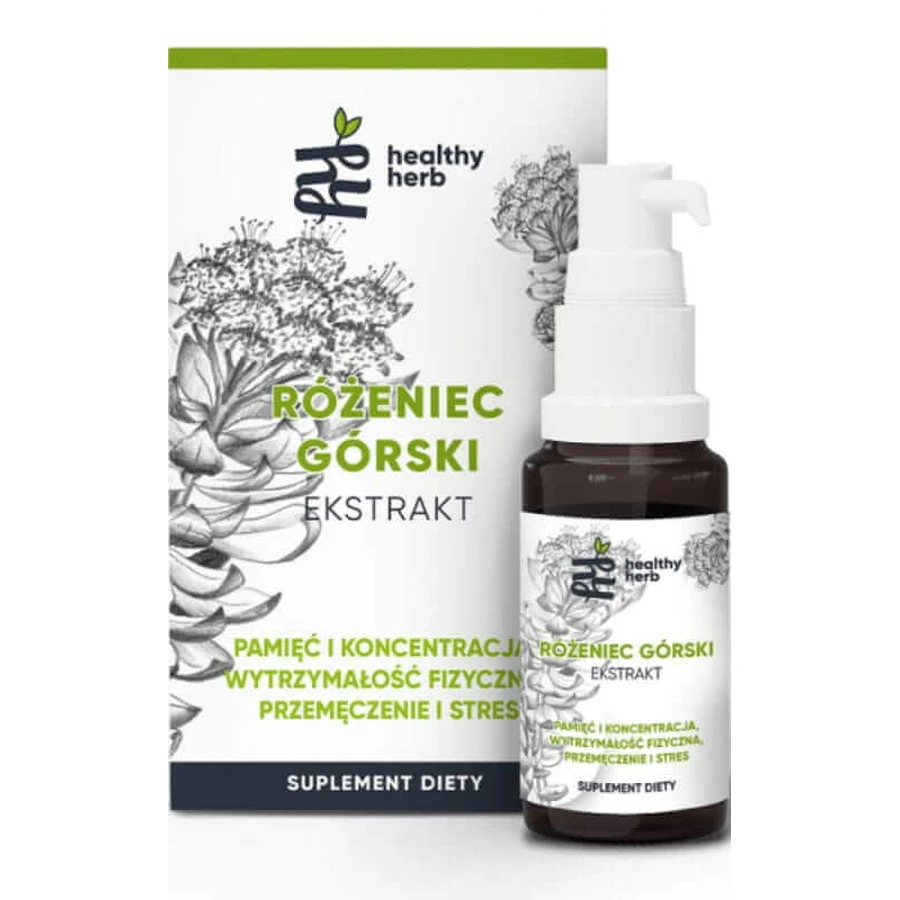 Rhodiola rosea extract 30ml Plante sănătoase