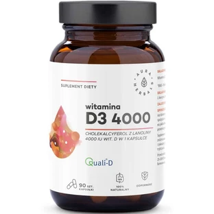 Vitamin D3 4000 IU 90 capsules Aura Herbals