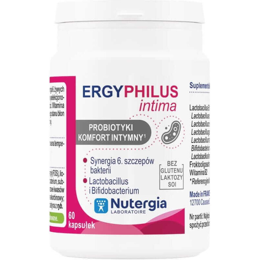 Ergyphilus intima Nutergia (probióticos, confort íntimo) 60 cápsulas