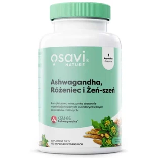 Osavi Ashwagandha + Rosacée et Ginseng 120 gélules