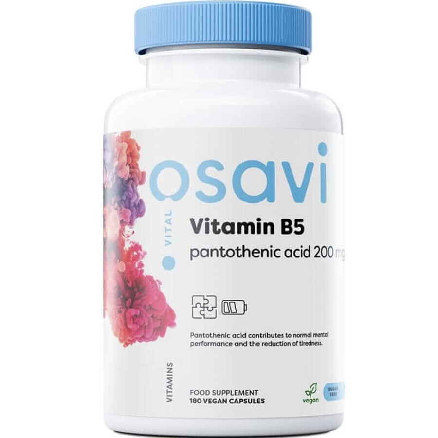 Osavi Vitamin B5 Pantothenic Acid 180 capsules