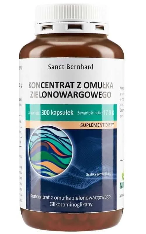 Green Lipped Mollusc Extract (500 mg) 300 caps Sanct Bernhard