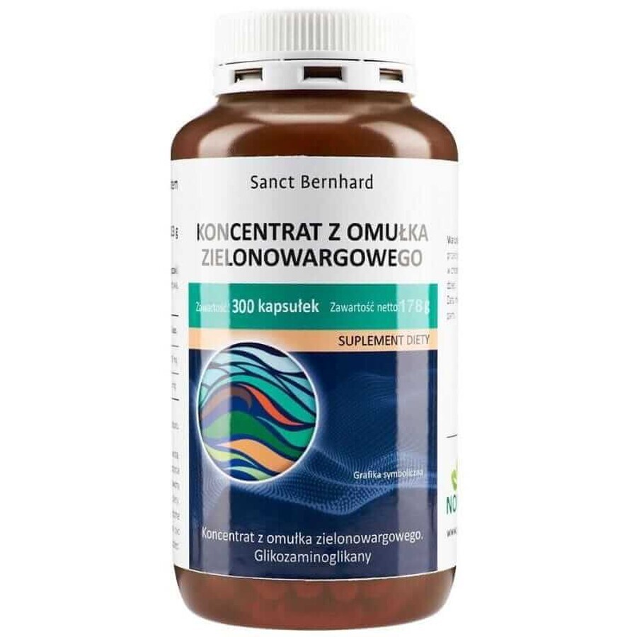 Extract de moluște cu buze verzi (500 mg) 300 caps Sanct Bernhard