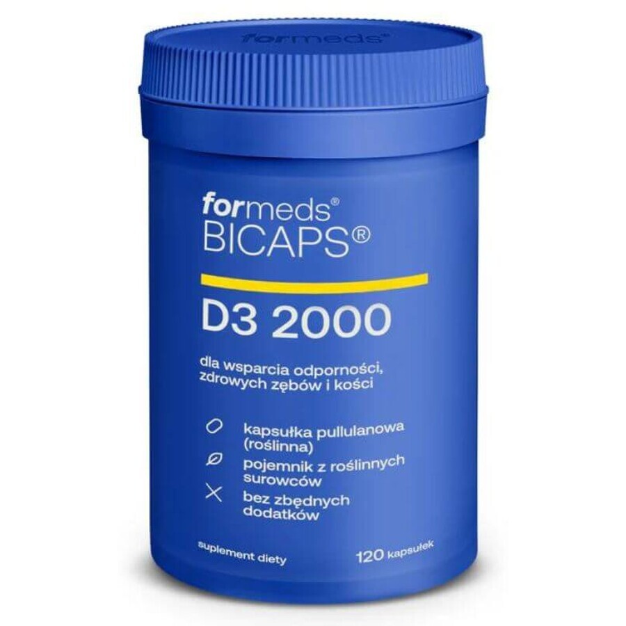 Bicaps D3 2000 IU 120 capsules Vormen