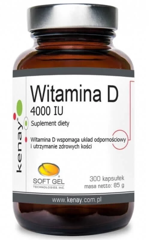 Vitamin D3 4000 IU 300 capsules Kenay