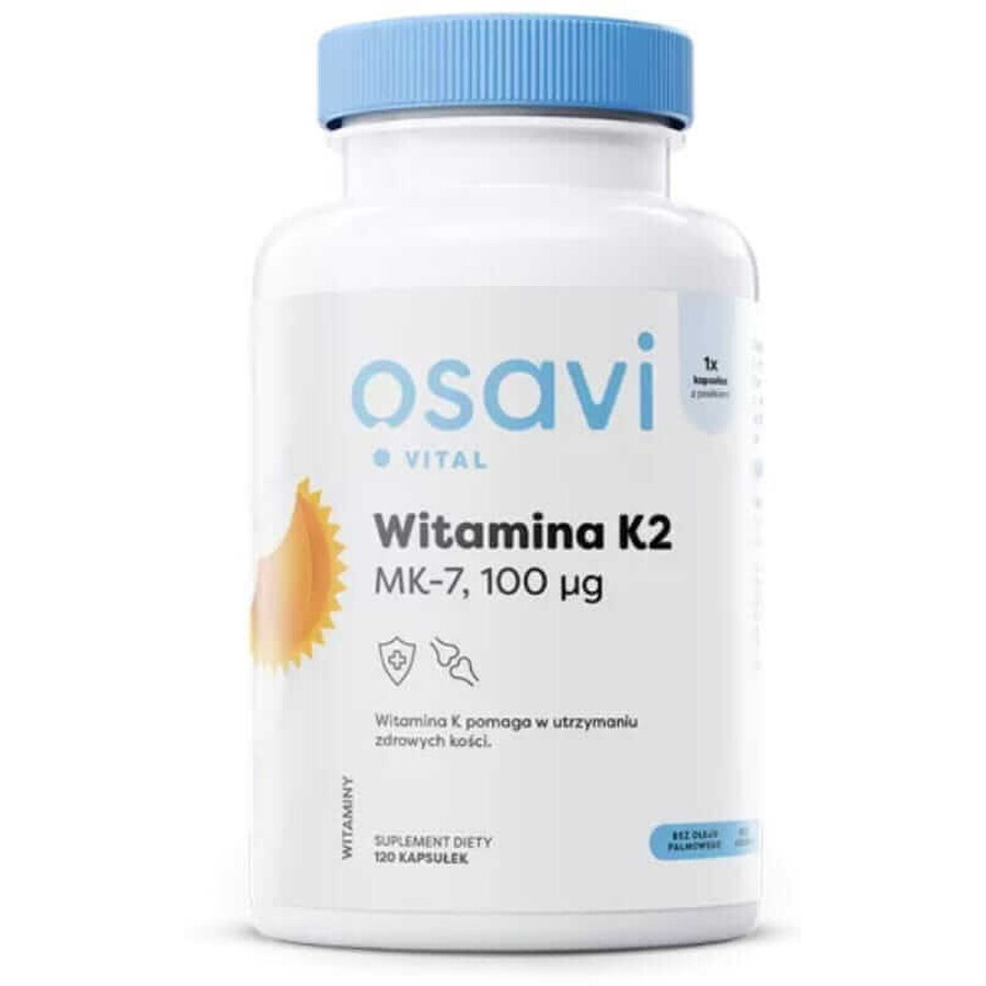 Osavi Vitamin K2 MK-7, 100 μg (120 capsules)