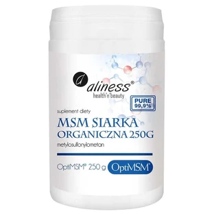 Azufre orgánico MSM - OptiMSM - polvo 250g Aliness