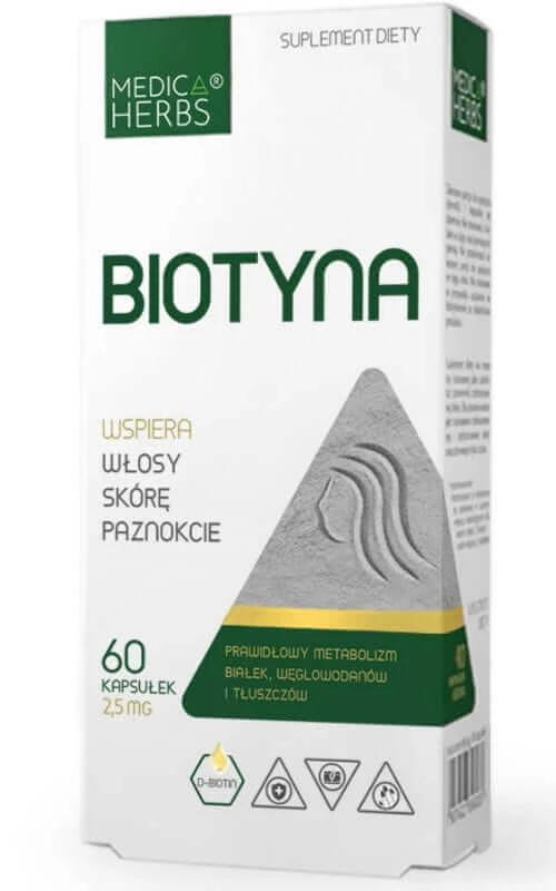 Biotin 2.5mg, 60 capsules Medica Herbs