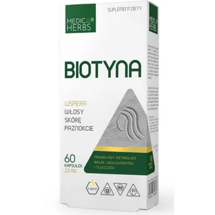Biotina 2,5 mg, 60 cápsulas Medica Herbs