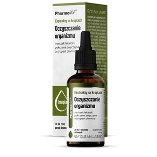 Extraits en gouttes Body Cleansing 30 ml Pharmovit Clean Label