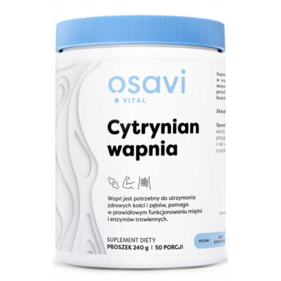 Citrato de calcio Osavi 240 gramos