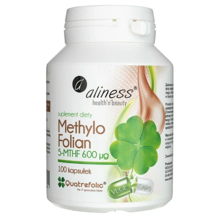 Folic acid Methyl folate 5-MTHF 600 µg 100 caps Aliness