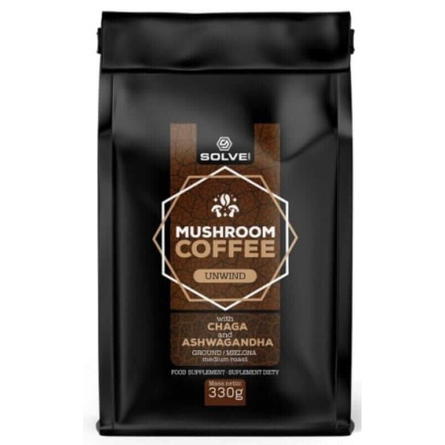 Ground Arabica Coffee with Chaga and Ashwagandha 330g Solve Labs
