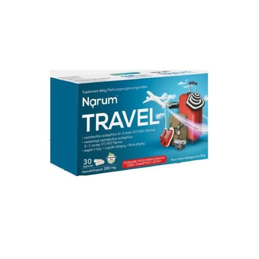 Narum Travel 200mg 30 capsules