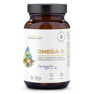 Oméga-3 1200mg, 120 capsules molles Aura Herbals