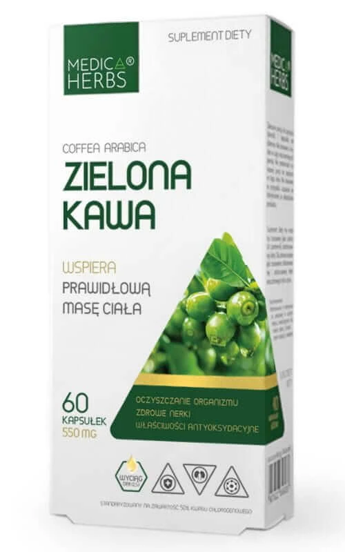 Green Coffee 550mg, 60 capsules Medica Herbs