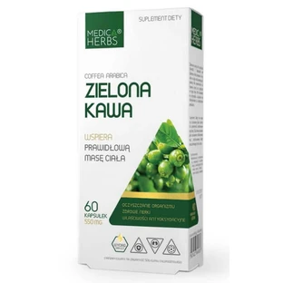Groene koffie 550mg, 60 capsules Medica Herbs