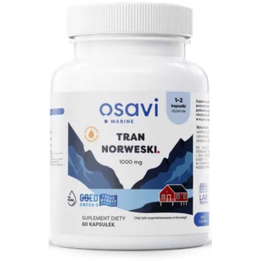 Osavi Tran lămâie norvegiană 1000 mg, 60 capsule moi