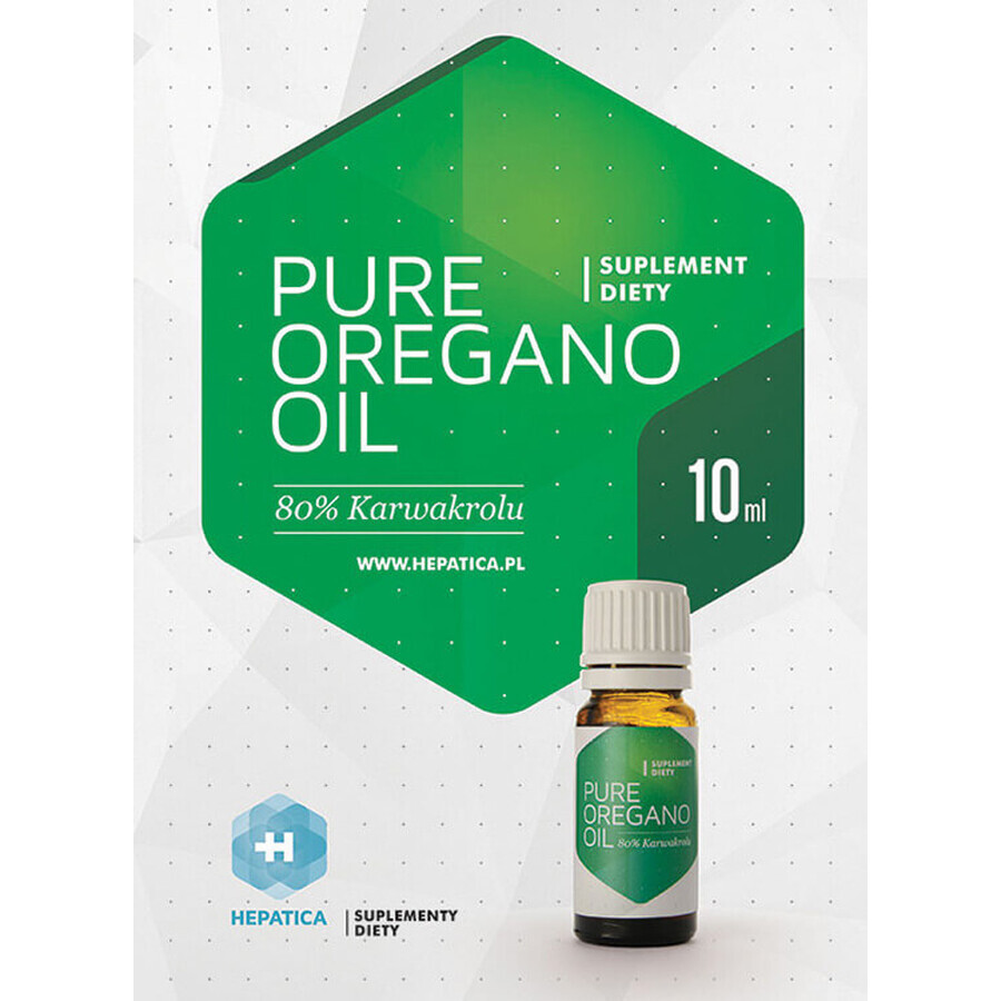 Pure oil of oregano (80%) carvacrol 10 ml Hepatica