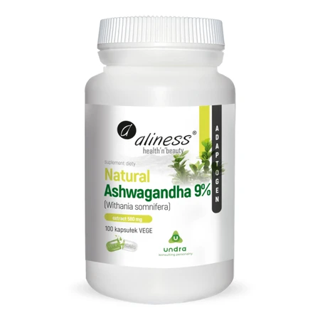 Ashwagandha natural 570 mg 9% x 100 vegetarian capsules Aliness