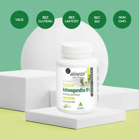 Ashwagandha natural 570 mg 9% x 100 vegetarian capsules Aliness