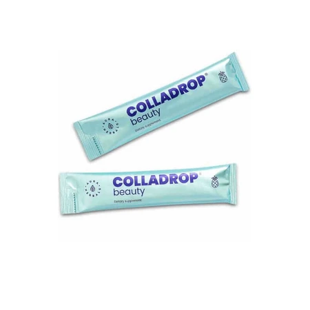 Colladrop Beauty 10000 mg collagène marin HMG ananas 30 sachets Aura Herbals