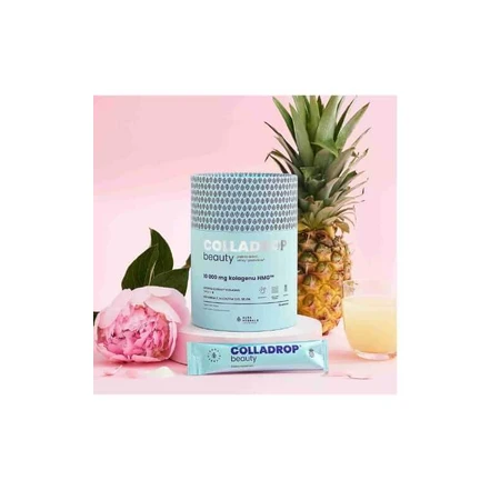 Colladrop Beauty 10000 mg collagène marin HMG ananas 30 sachets Aura Herbals